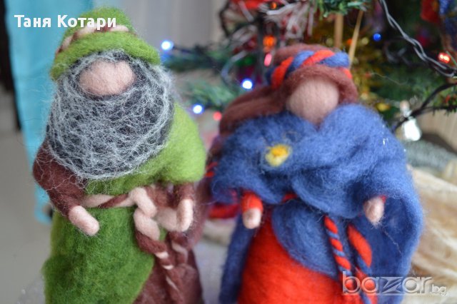Коледни кукли декорация, снимка 2 - Декорация за дома - 14262735