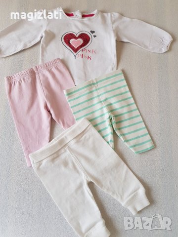 Клинчета и блузка 0-3 месеца, снимка 5 - Панталони и долнища за бебе - 24921762