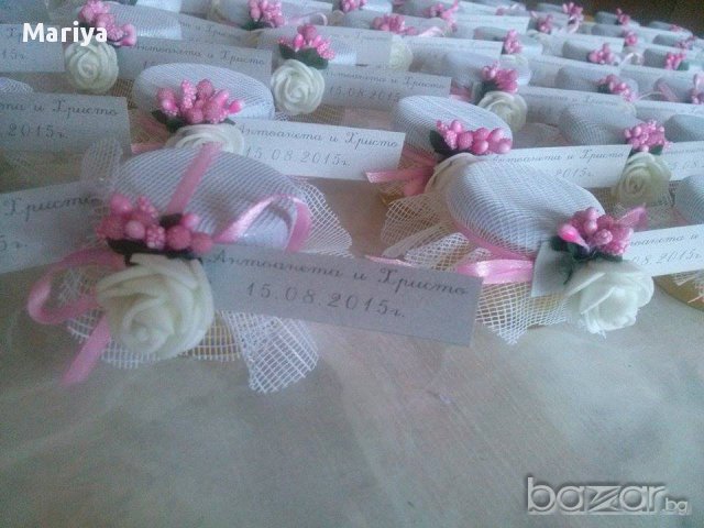 Сватбени подаръчета за гостите, снимка 5 - Сватбени аксесоари - 11340811