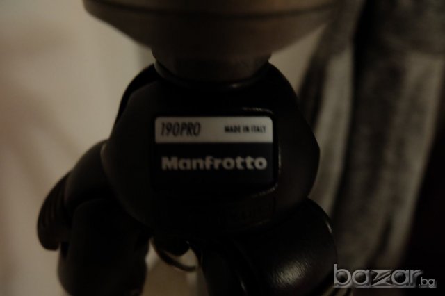Статив Manfrotto 190 Pro със глава Manfrotto 141RC, снимка 3 - Чанти, стативи, аксесоари - 21184651