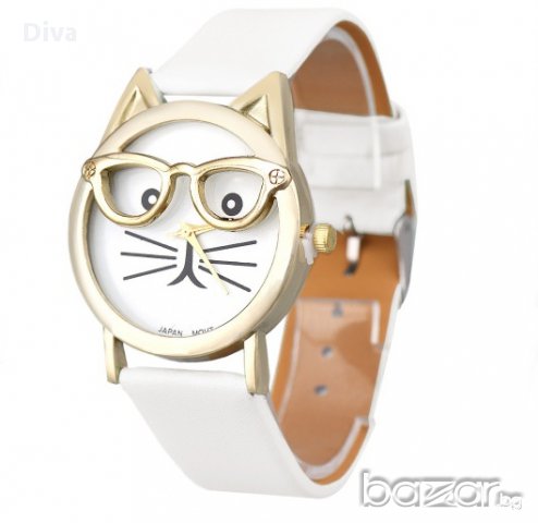 * ПРОМО 50% намаление * Дамски Часовник "Cute Cat", снимка 4 - Дамски - 16674817