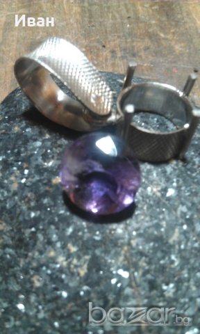 Висулка от натурален аметист 3,9кт, снимка 4 - Колиета, медальони, синджири - 19093723
