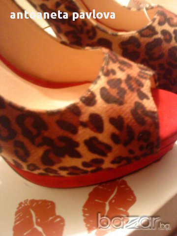 обувки леопард , снимка 4 - Дамски обувки на ток - 11528858