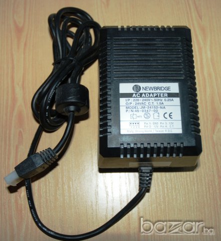 Адаптер (AC Adapter) Newbridge JM-24152-NA, снимка 2 - Кабели и адаптери - 14511710