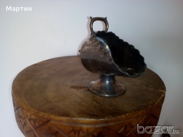 Посребрен масивен  стар - Съд ( 777898) , снимка 2 - Други ценни предмети - 18295030