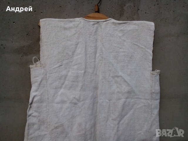 Старинна ленена дреха,риза,кошуля, снимка 5 - Антикварни и старинни предмети - 24254476