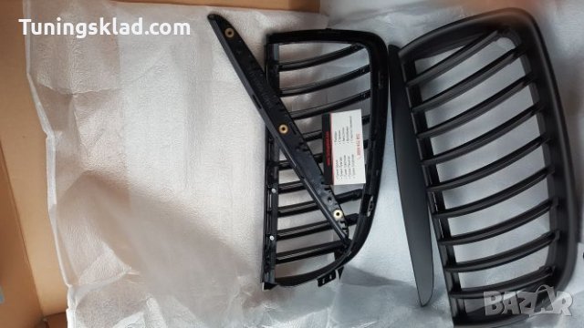 Черни бъбреци за BMW E90 (2005-2008) с наклонени ребра, снимка 4 - Аксесоари и консумативи - 17435095