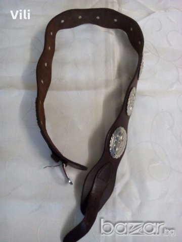 Дамски колан - естествена тележка кожа - като нов !, снимка 4 - Колани - 15839563