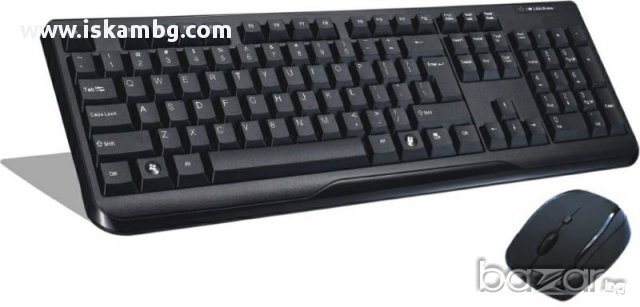Безжична клавиатура и безжична мишка