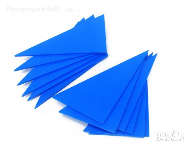 Правоъгълни разностранни триъгълници Монтесори 12бр. в кутия, снимка 3 - Образователни игри - 24999377