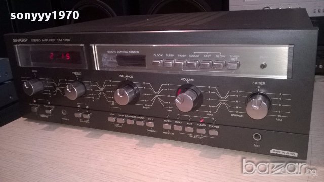 sharp sm-1288h retro amplifier-made in japan-внос англия, снимка 14 - Ресийвъри, усилватели, смесителни пултове - 17061794