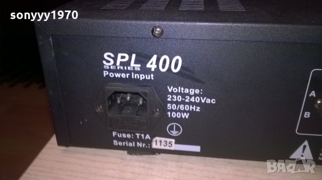 skytec spl400 stereo amplifier-внос швеицария, снимка 15 - Ресийвъри, усилватели, смесителни пултове - 22600320