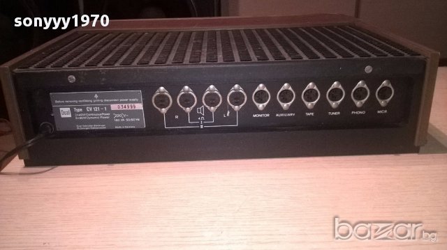 dual cv121-1 stereo amplifier made in germany-внос швеицария, снимка 10 - Ресийвъри, усилватели, смесителни пултове - 16193486