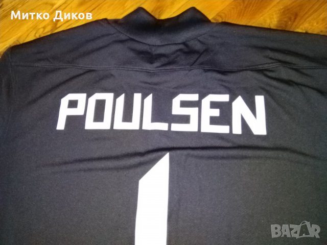 Вратарска футболна тениска Найк №1 Поулсен размер ХЛ, снимка 10 - Футбол - 24614442