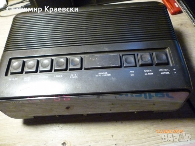 MARS EU-100 Radio clock alarm vintage 80"- финал, снимка 2 - Други - 21843597