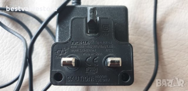 Английско Зарядно Acp-7x За Нокиа Модели 1100,1101, 1110, 1112, 1600, 2652, 2100, 2300, 2310, 2600..