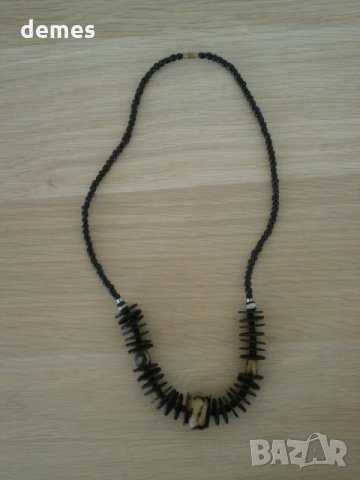 Колие от камилска кост в гръндж стил-7, снимка 6 - Колиета, медальони, синджири - 24386308