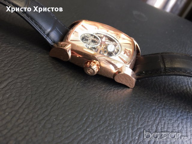 Мъжки  часовник PARMIGIANI "розово злато" реплика клас ААА, снимка 5 - Мъжки - 17079602