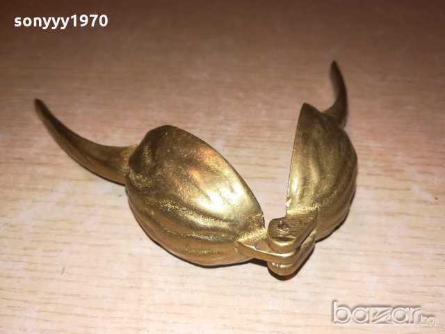 антика-масивна орехотрошачка-мед/месинг-17х5см-внос швеицария, снимка 14 - Колекции - 20476777