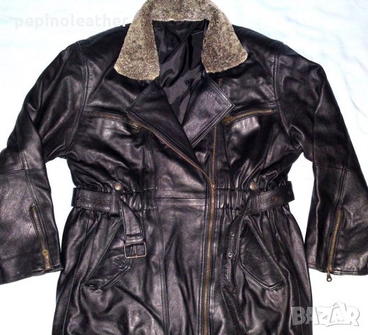 Дамско Кожено Яке Рокерско Мото Асиметрично закопчаване, снимка 14 - Якета - 25696700