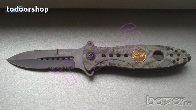 ТОП Продажба ELF MONKEY В096 Джобен сгъваем нож Tactical Knife Tool 56HRC 440C, снимка 1 - Ножове - 13607429