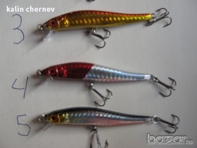 воблери 8 см 5.5г 5 цвята, снимка 4 - Такъми - 9521548