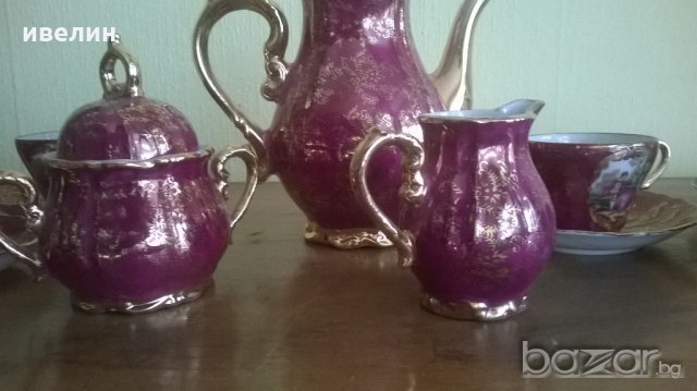 бароков сервиз за кафе от порцелан, снимка 7 - Антикварни и старинни предмети - 19696602