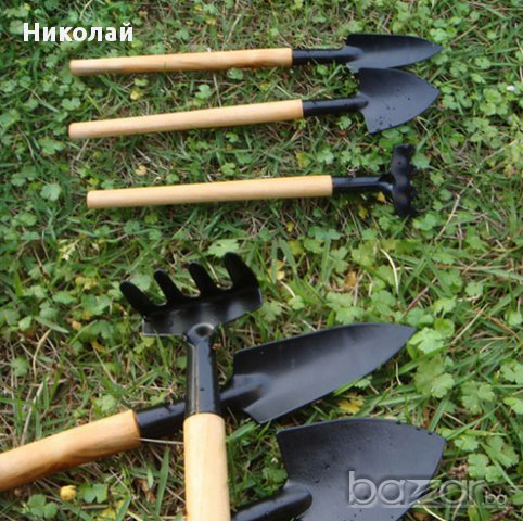 Малки градински инструменти за саксия градина лопата , търмък комплект 3 части, снимка 3 - Градински инструменти - 16405625