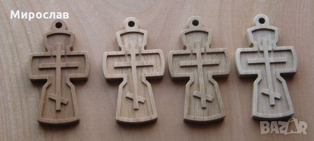 Дървен кръст - натален, снимка 2 - Колиета, медальони, синджири - 24416114