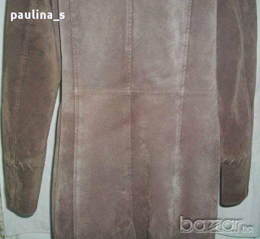 Палто с подвижна яка "Vroom & Dreesmann" / естествен велур, снимка 9 - Палта, манта - 15913966