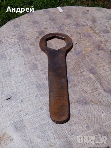 Старинен гаечен ключ #2, снимка 4 - Антикварни и старинни предмети - 22130373