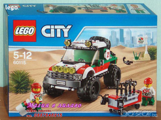 Продавам лего LEGO CITY 60115 - Джип 4х4, снимка 1 - Образователни игри - 13701660