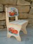 дървен детски рисуван стол, снимка 10