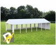 Професионална шатра 6x14м, PVC 500г/м2 - бяла, снимка 3