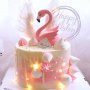 Фламинго пластмасова фигурка играчка и украса за торта декор топер , снимка 2