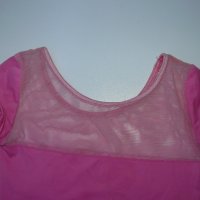 Трико розово, къс ръкав, с поличка с копче – 32 размер, 8-10години, снимка 8 - Детски рокли и поли - 22795587