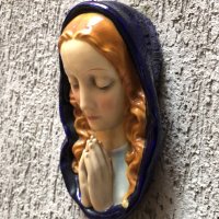 Стара порцеланова статуетка-икона на Св.Мария-Магдалена, снимка 3 - Икони - 24254891