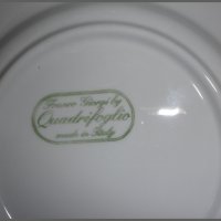 Лот: бели порцеланови чаши+бели порцеланови чинии,релефно инкрустирани, снимка 4 - Чинии - 22996087