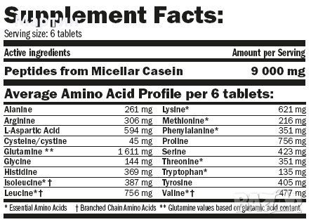 AMIX Micelle Night Amino / 250 Tabs., снимка 2 - Хранителни добавки - 23099428