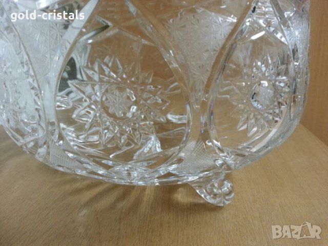  кристална купа фруктиера, снимка 5 - Антикварни и старинни предмети - 22286963