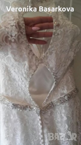 Намелена-Уникална сватбена рокля, снимка 8 - Сватбени рокли - 25142347