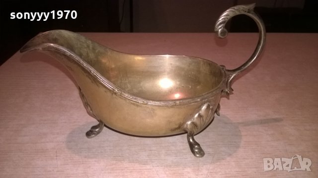 ретро сосиера-мед/месинг-29х11х10см-внос швеицария, снимка 5 - Антикварни и старинни предмети - 23744310