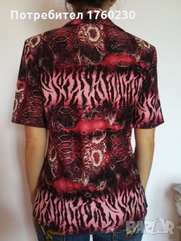 Дамска риза в цвят маслено зелено или наситено розово. , снимка 11 - Ризи - 22387365