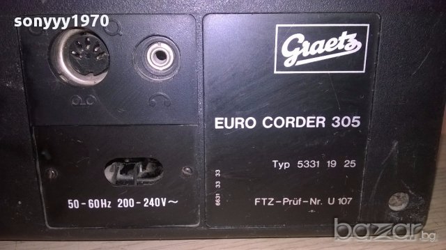 Greatz euro corder 305-ретро колекция-внос швеицария, снимка 8 - Ресийвъри, усилватели, смесителни пултове - 15312552