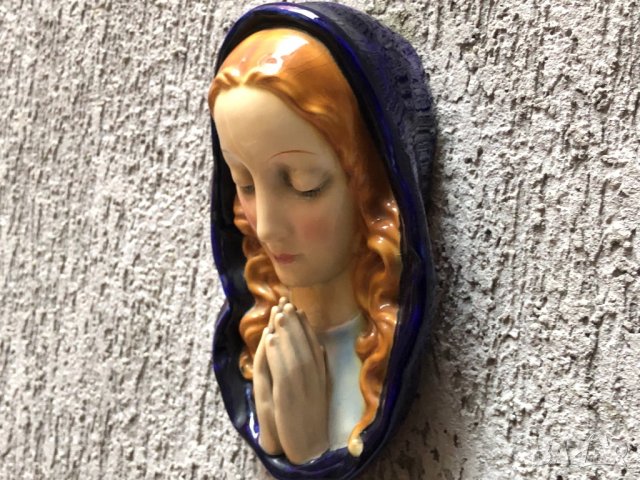 Стара порцеланова статуетка-икона на Св.Мария-Магдалена, снимка 3 - Икони - 24254891