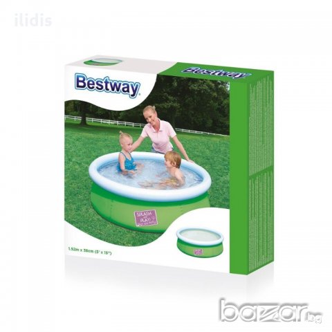 Детски басейн кръгъл надуваем 1.52м x 38см BESTWAY 57241