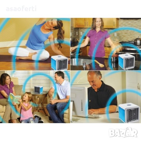 Преносим охладител тип малък климатик 3в1 за пречистване и разхлаждане на въздух, снимка 2 - Климатици - 25998748