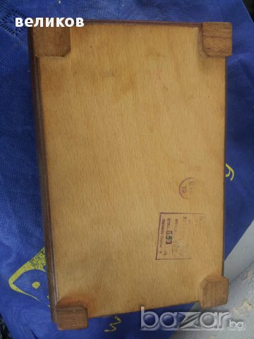резбована стара махагонова кутия, снимка 4 - Други - 13845024