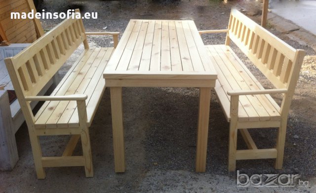 Състарени маси и пейки комплекти, винтидж стил.  , снимка 18 - Градински мебели, декорация  - 10153012