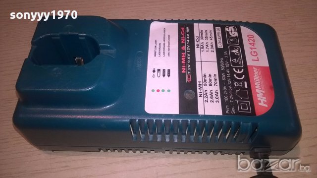 Hm mullner lg1420 charger 7.2/9.6/12/14.4/18v-внос швеицария, снимка 8 - Други инструменти - 16490394